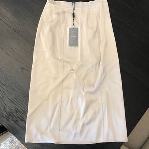 Giorgio Armani taupe/light grey pencil skirt